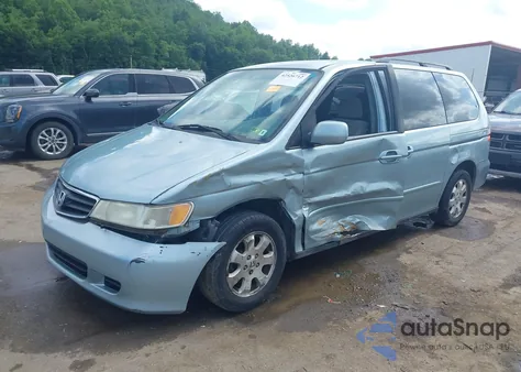 2004 Honda Odyssey Ex из США, поврежденный, VIN 5FNRL18614B136285